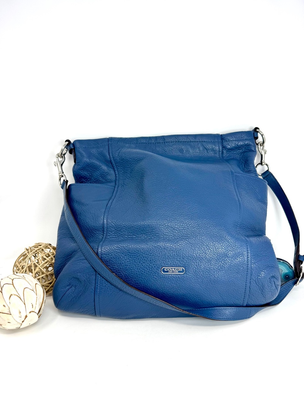 Coach Park North South Hobo Bag
Royal Blue Leather